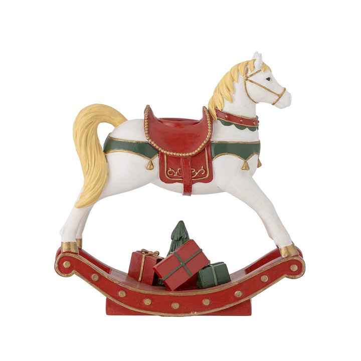 Portacandele natalizio, Cavallo a dondolo