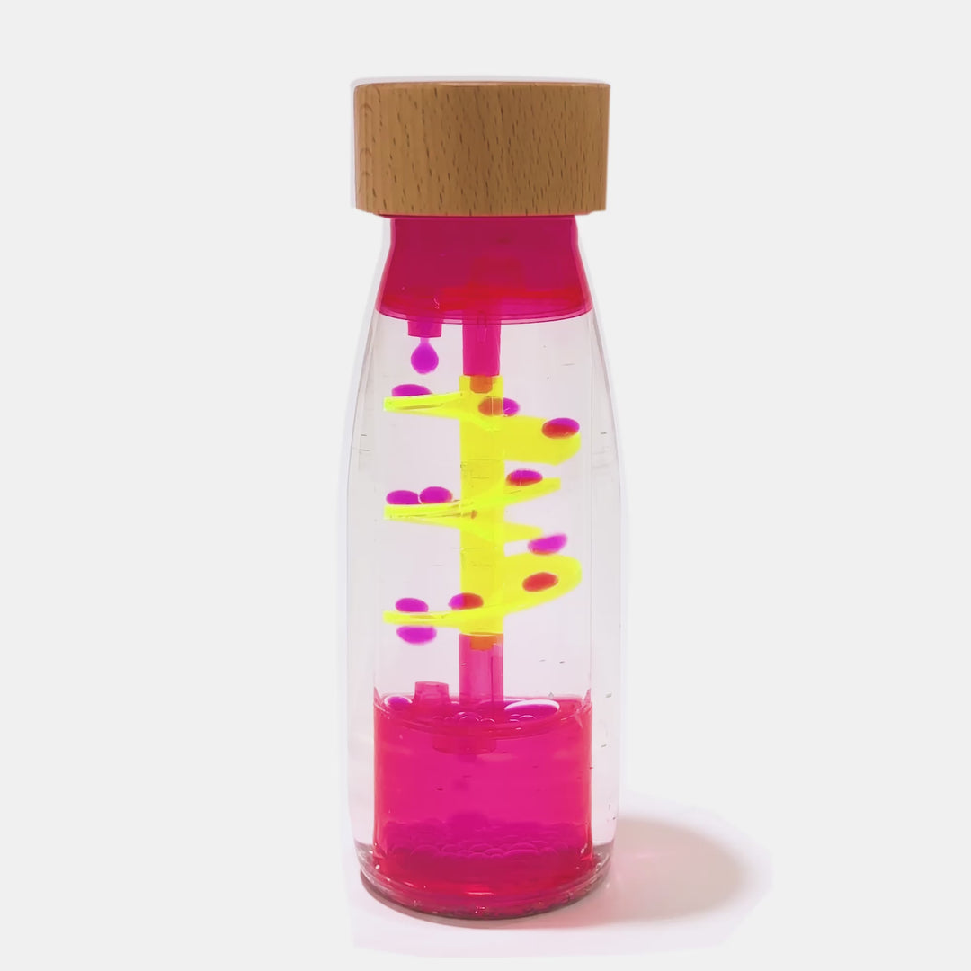 Bottiglia sensoriale Move Spiral pink