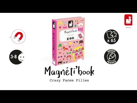 Gioco magnetico Magneti'book, Crazy faces ragazza