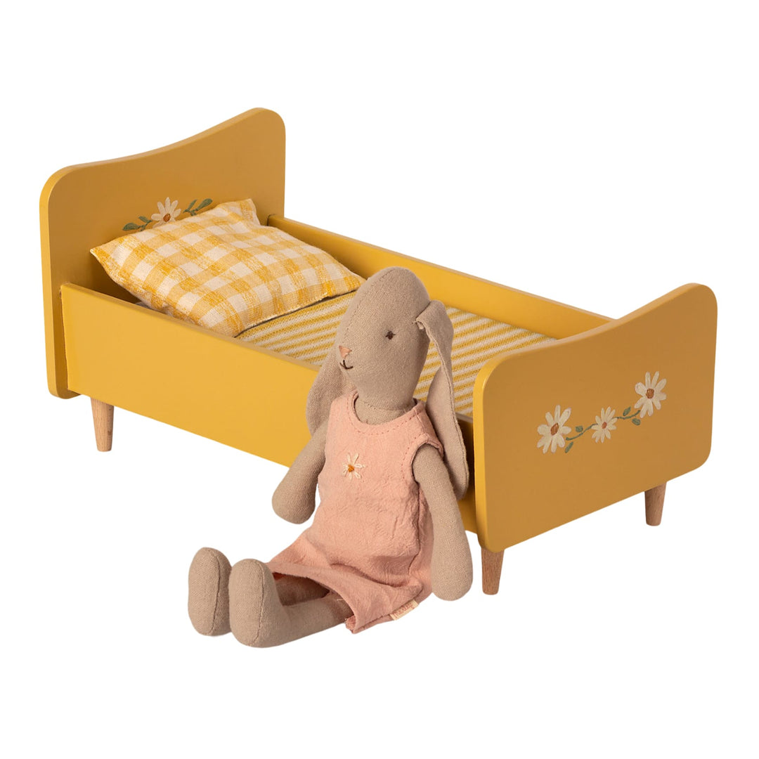 Maileg | Letto in legno, mini - Giallo