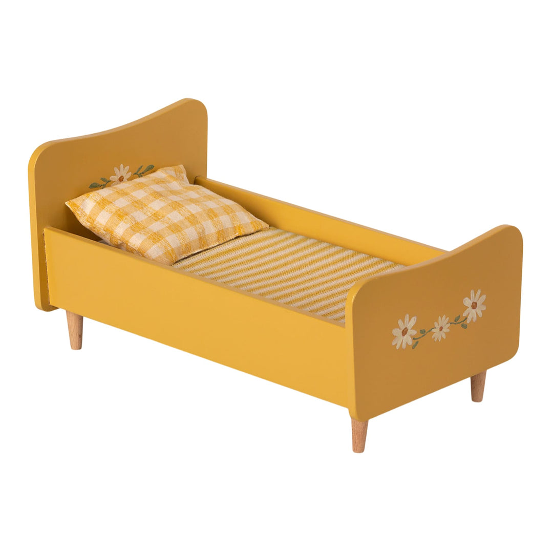 Maileg | Letto in legno, mini - Giallo