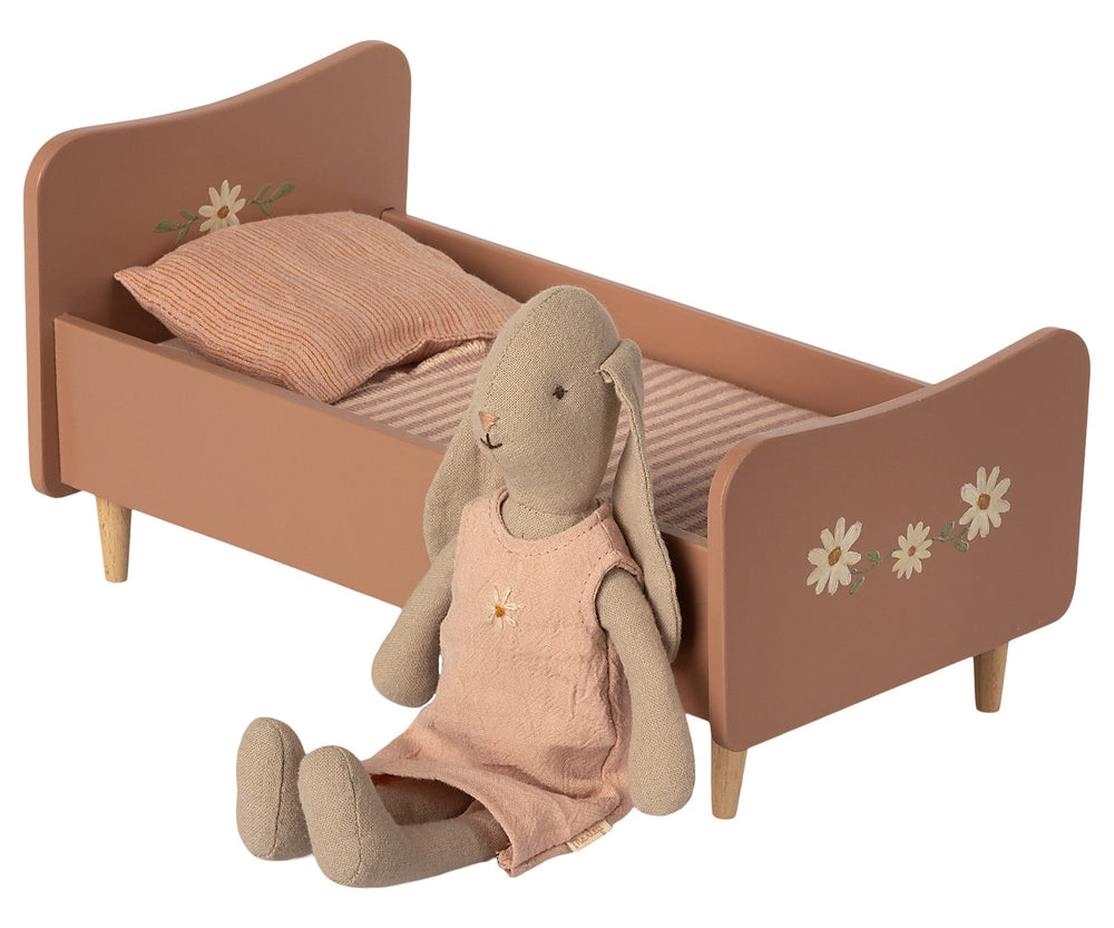 Maileg | Letto in legno, mini - Rosa