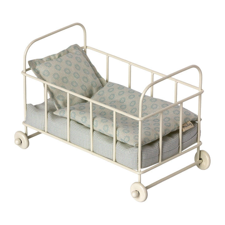 Maileg | Mini Lettino Blu, Micro Cot Bed
