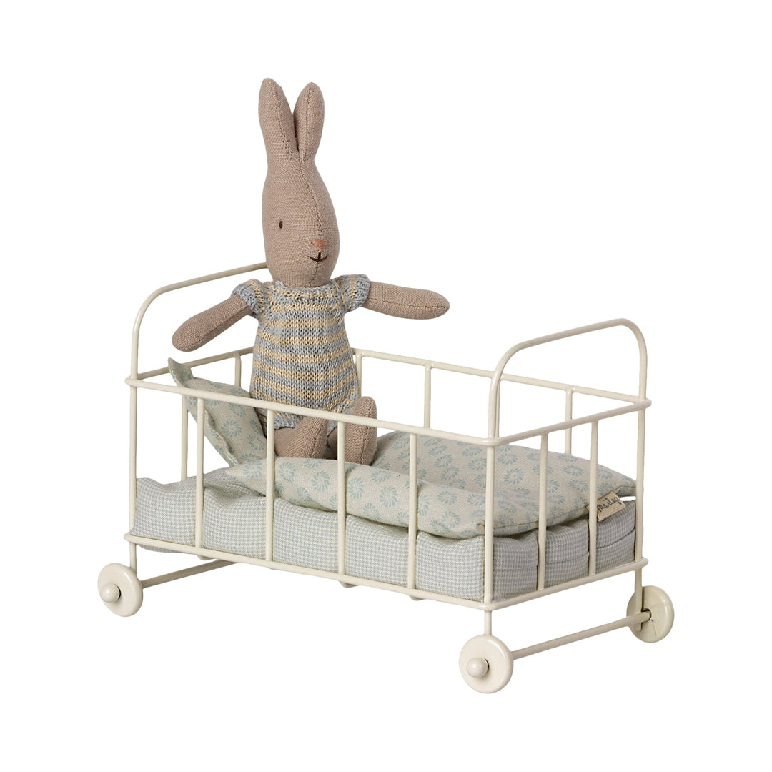 Maileg | Mini Lettino Blu, Micro Cot Bed