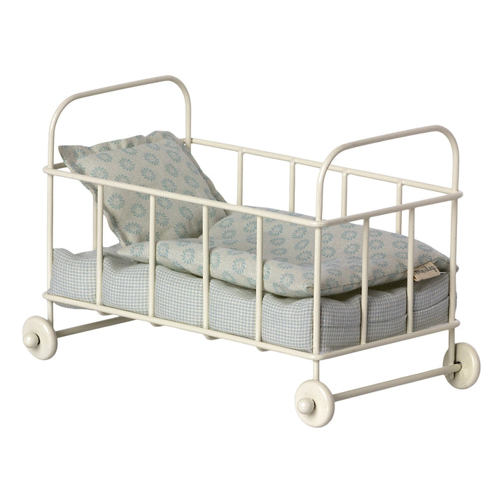 Maileg | Mini Lettino Blu, Micro Cot Bed