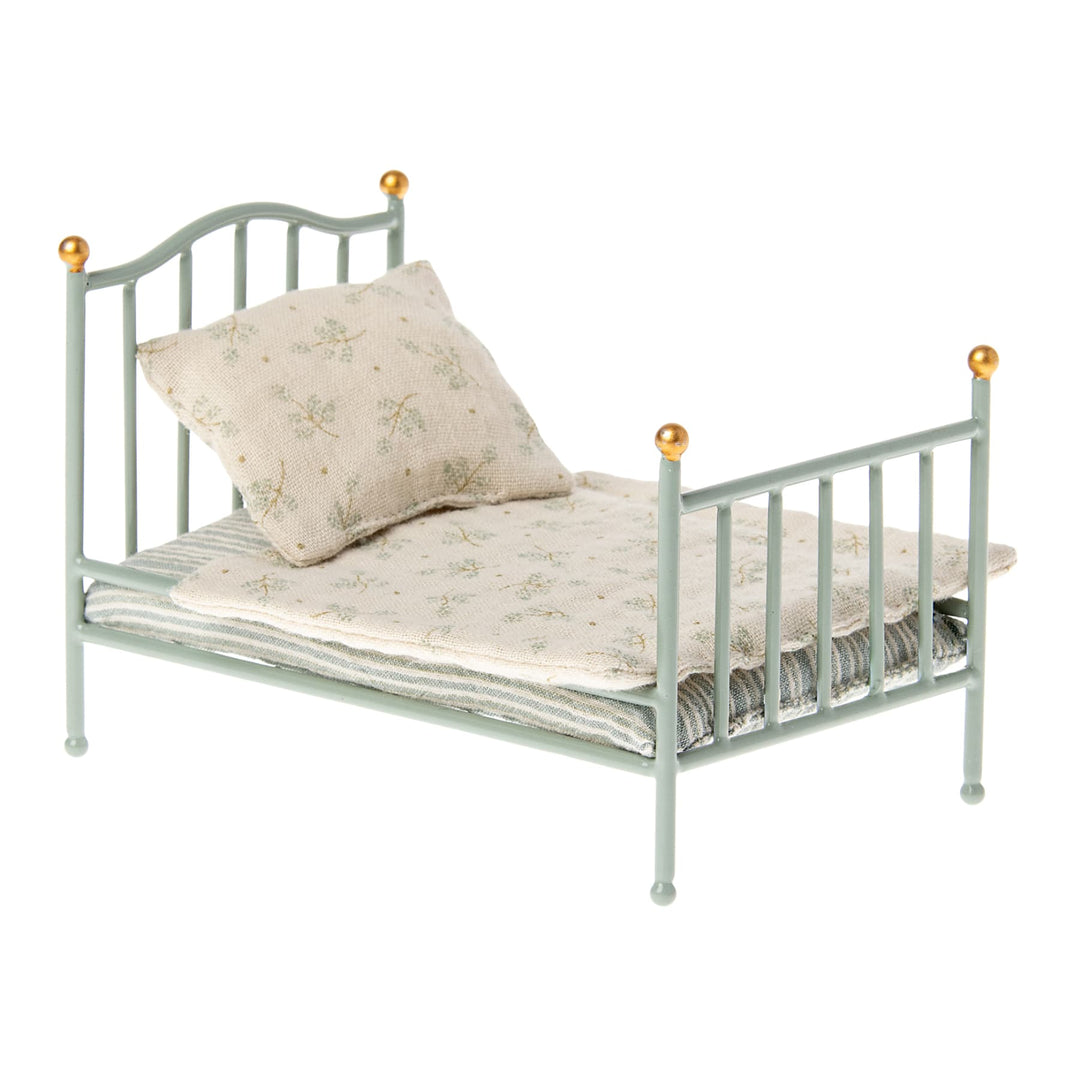 Maileg | Letto vintage menta, Mouse