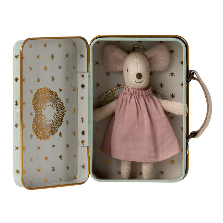 Maileg | Topo angelo in valigia, Little Sister Mouse