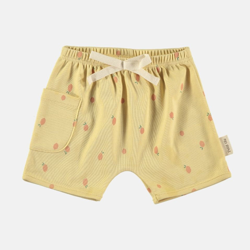 Petit Oh! | Pantaloncini in pima cotone Citric yellow
