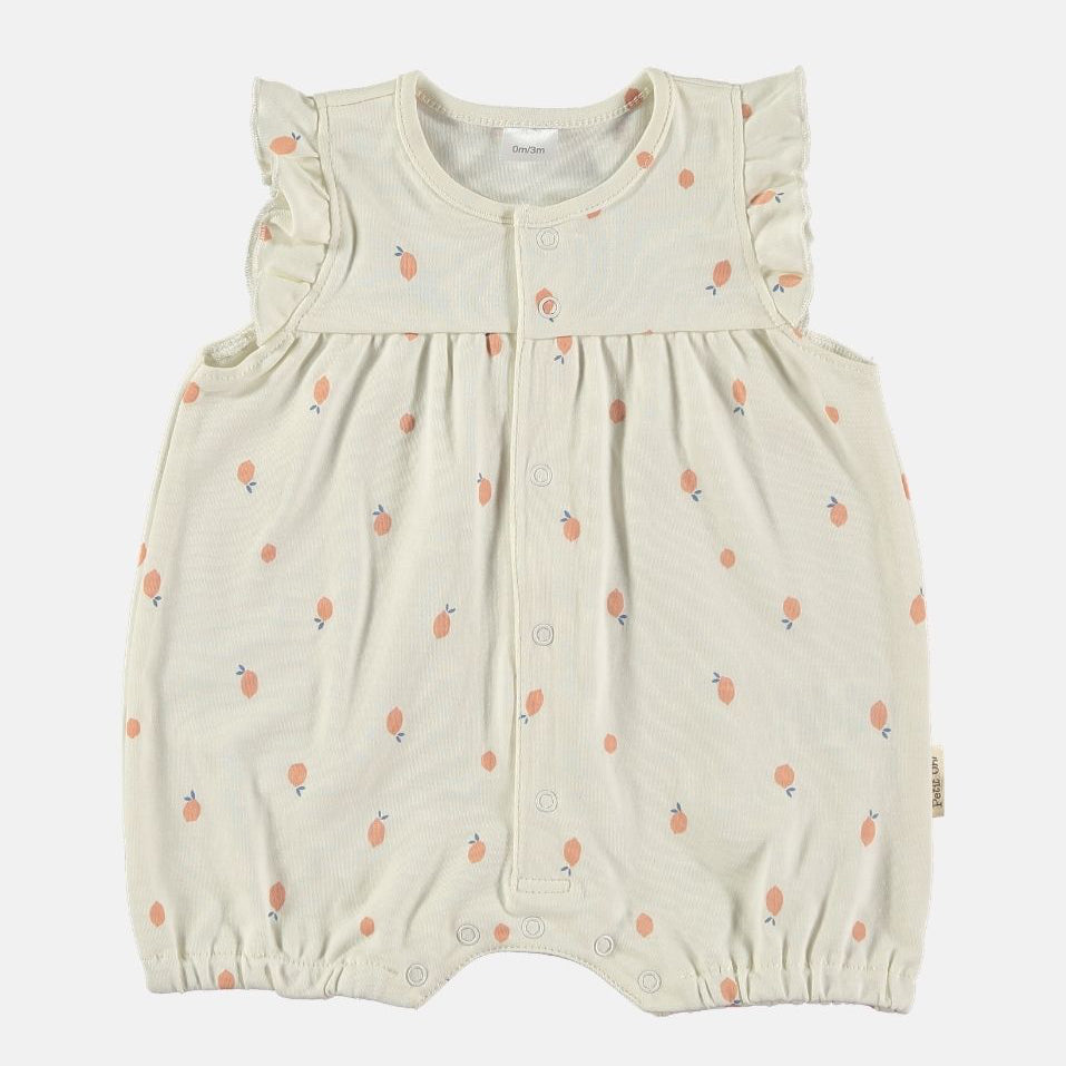 Petit Oh! | Pagliaccetto balze smanicato Citric vanilla