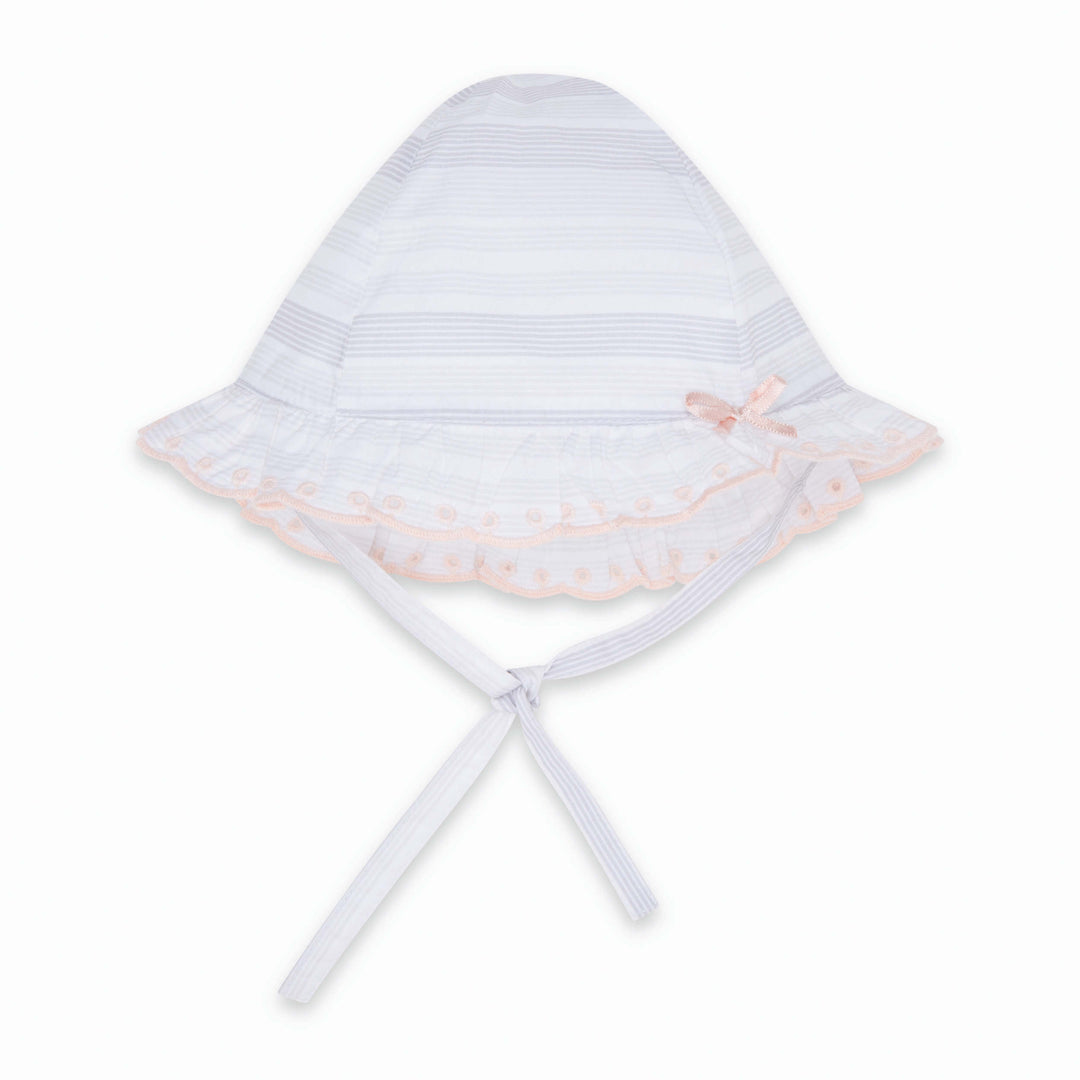 Cappello da Sole Cotone Bimba Bianco Smooth Sailing | Tuc Tuc