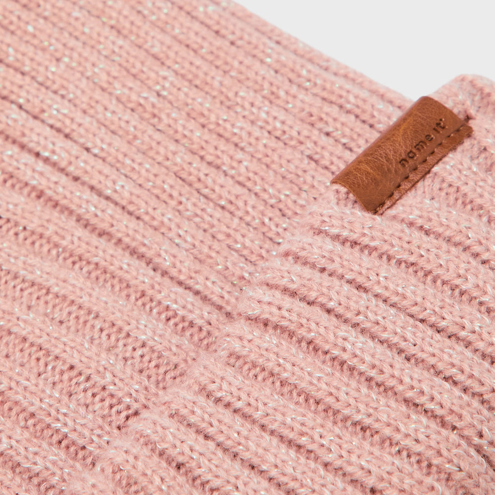 Berretto in maglia a coste rosa per bambini | 1 - 7 anni Name It