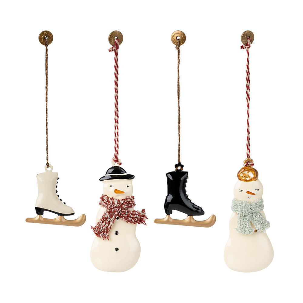 Maileg | Set di ornamenti Natalizi in metallo, Winter Wonderland
