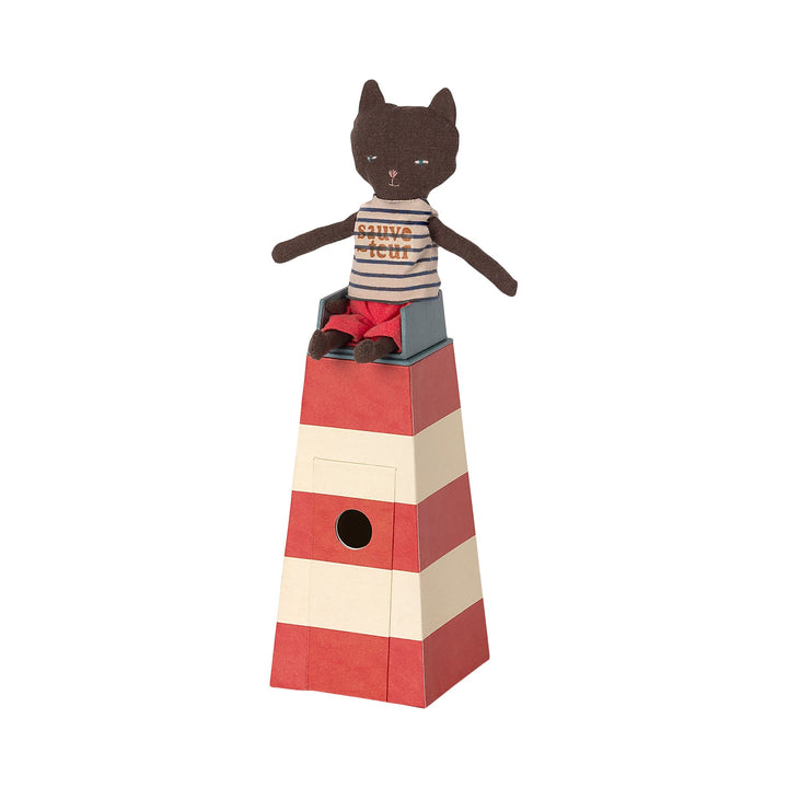 Maileg | Sauveteur, Torre con gatto bagnino