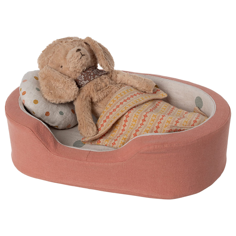 Maileg | Cestino per peluche cani corallo - Dog basket brown