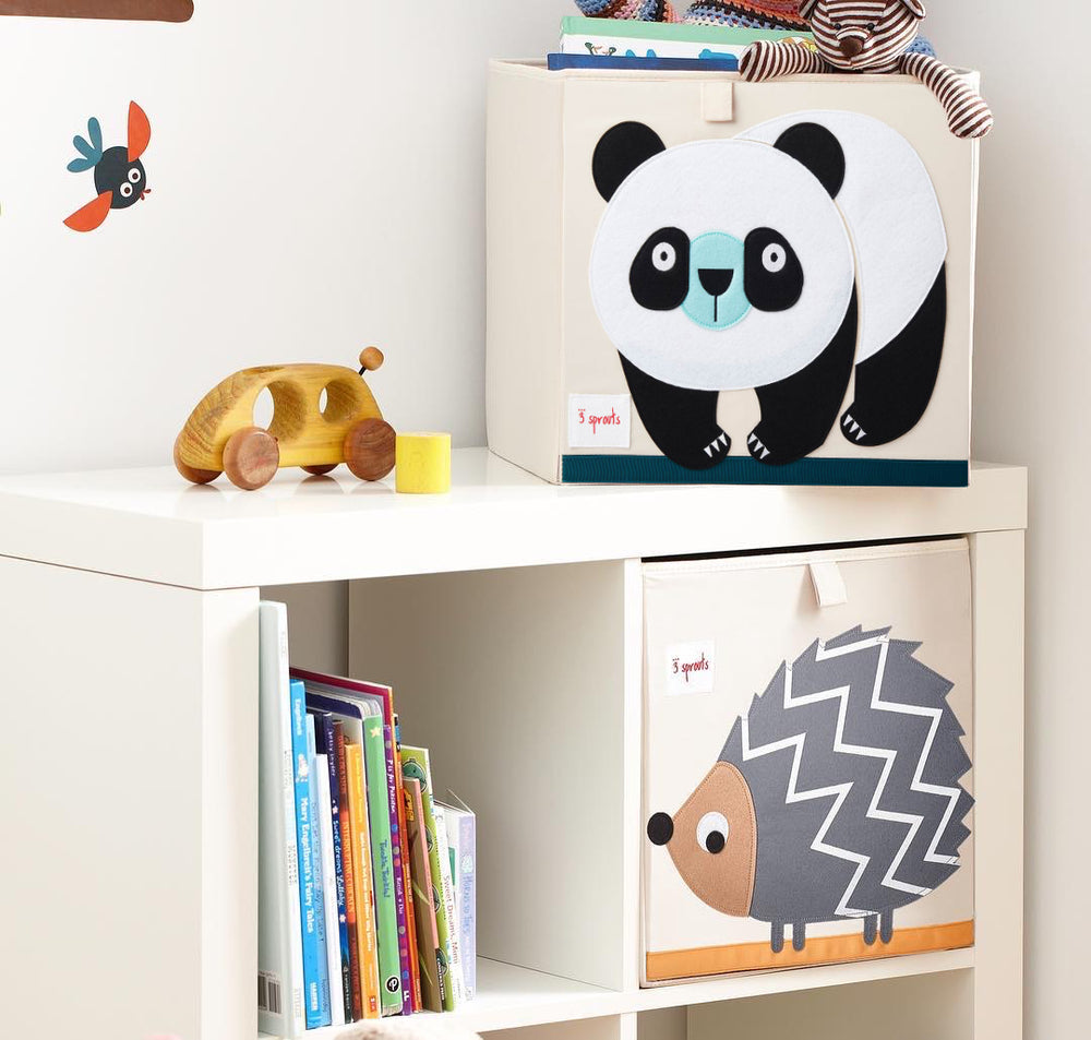 Contenitore Portaoggetti per Libreria Ikea - Panda | 3 Sprouts