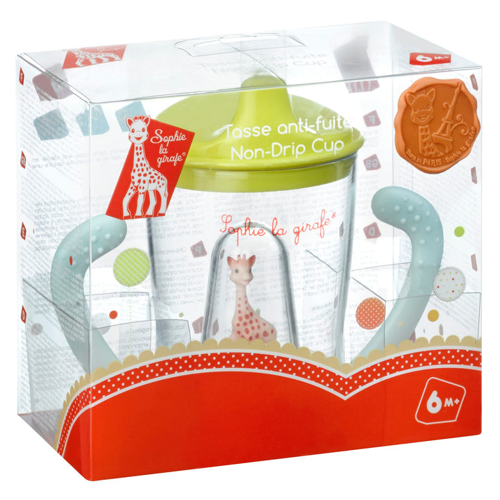 Tazza Salvagoccia con Manici Antiscivolo, Sophie la Giraffa, 180 ml