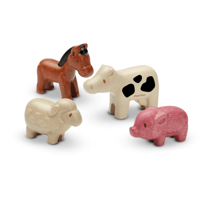 Plant Toys | Set animali da fattoria in legno, Farm Animals Set