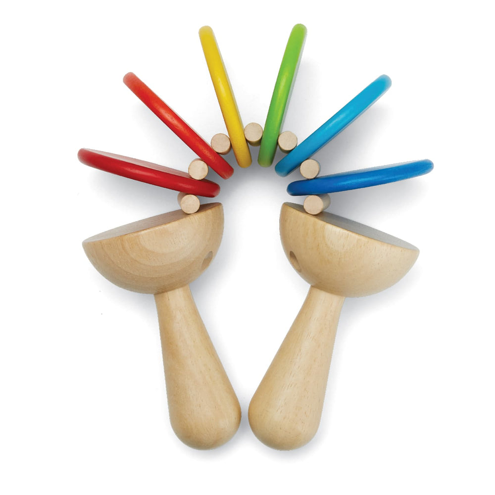 Plant Toys | Nacchere in legno, Clatter rainbow