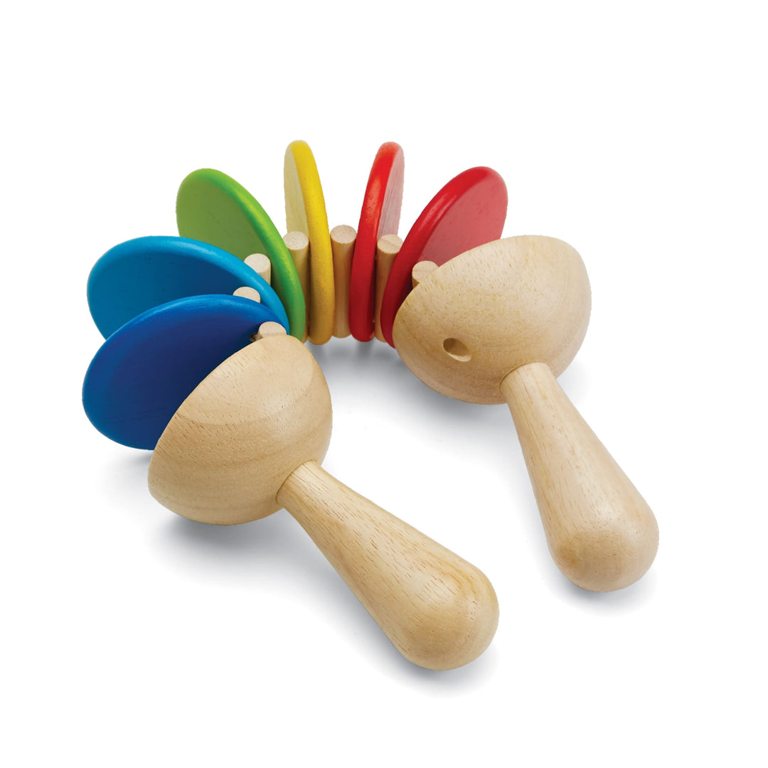 Plant Toys | Nacchere in legno, Clatter rainbow