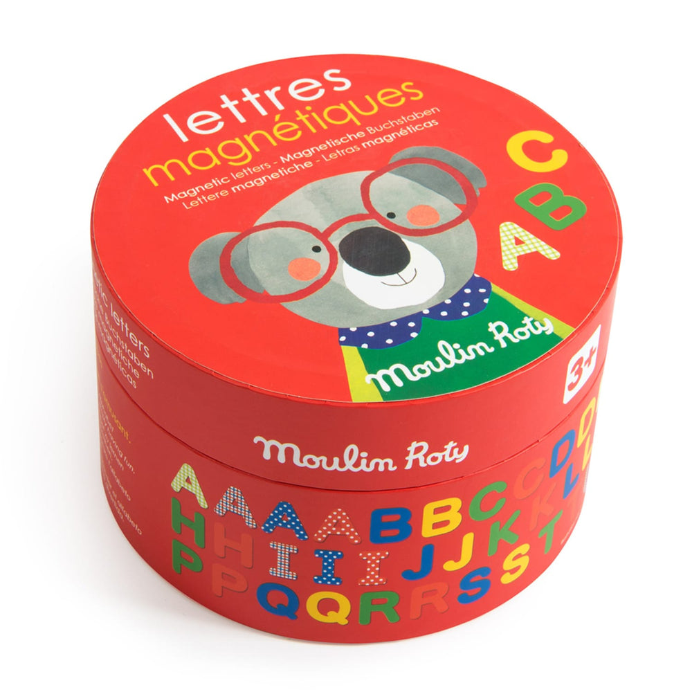 Grandi Lettere Magnetiche Cartone 4cm - 54 pezzi | Moulin Roty 661100