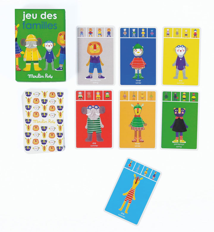 Moulin Roty | Gioco di Carte delle 7 Famiglie Les Popipop 661311
