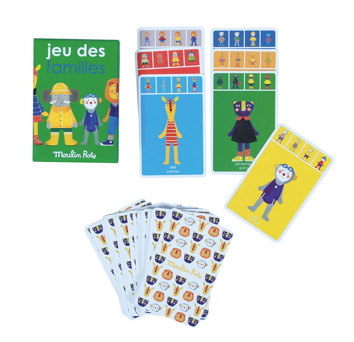 Moulin Roty | Gioco di Carte delle 7 Famiglie Les Popipop 661311