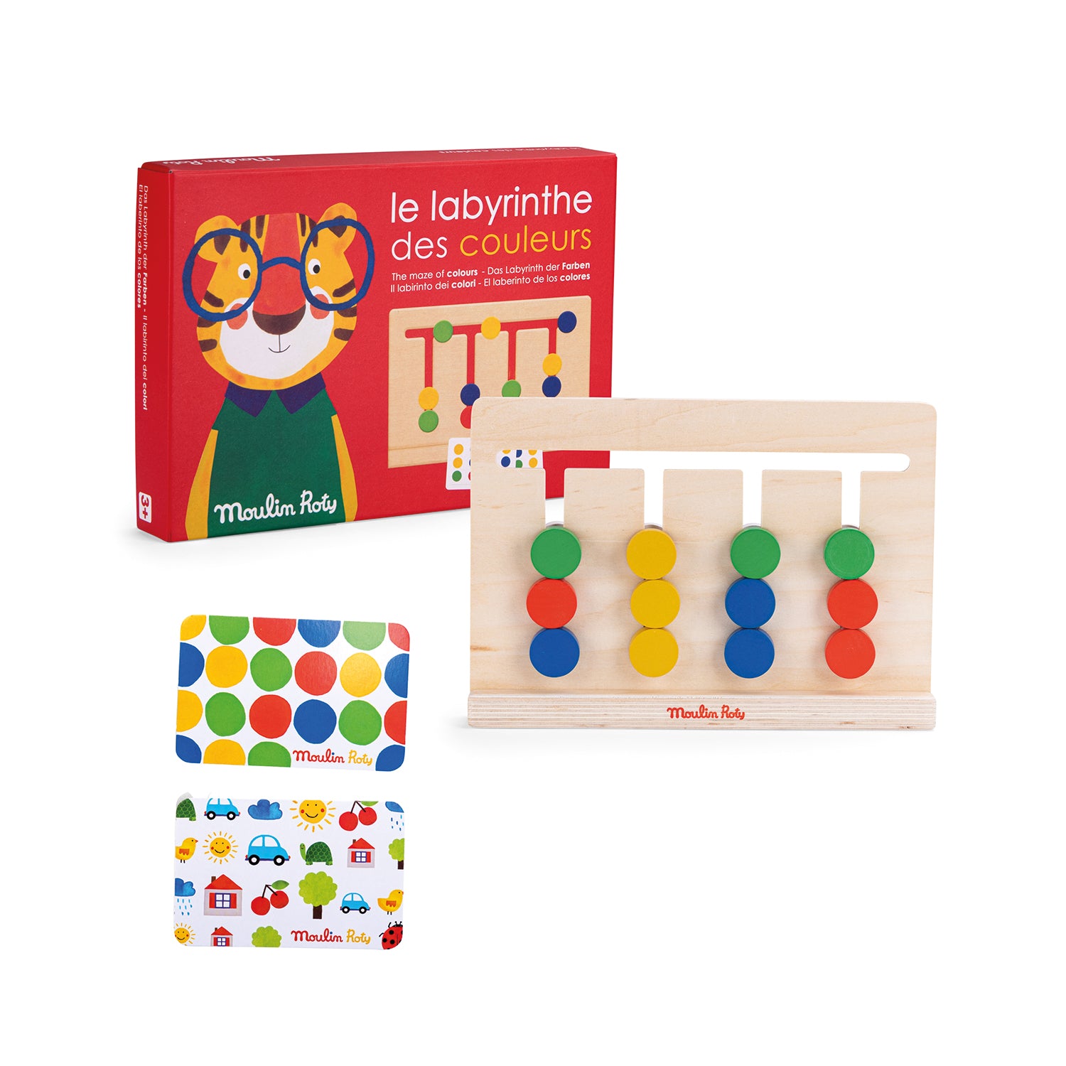 Moulin Roty | Labirinto dei Colori in Legno, Les Popipop