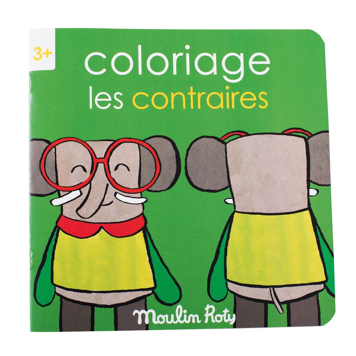 Quaderno Educativo da Colorare Bambini "Contrari" | Moulin Roty 661602