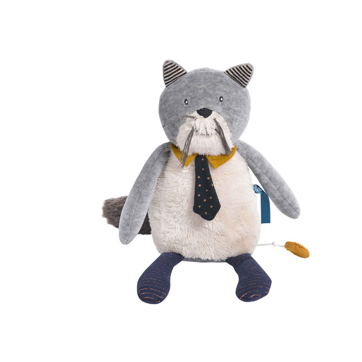Moulin Roty | Peluche Musicale Carillon Gatto Fernand, Les Moustaches