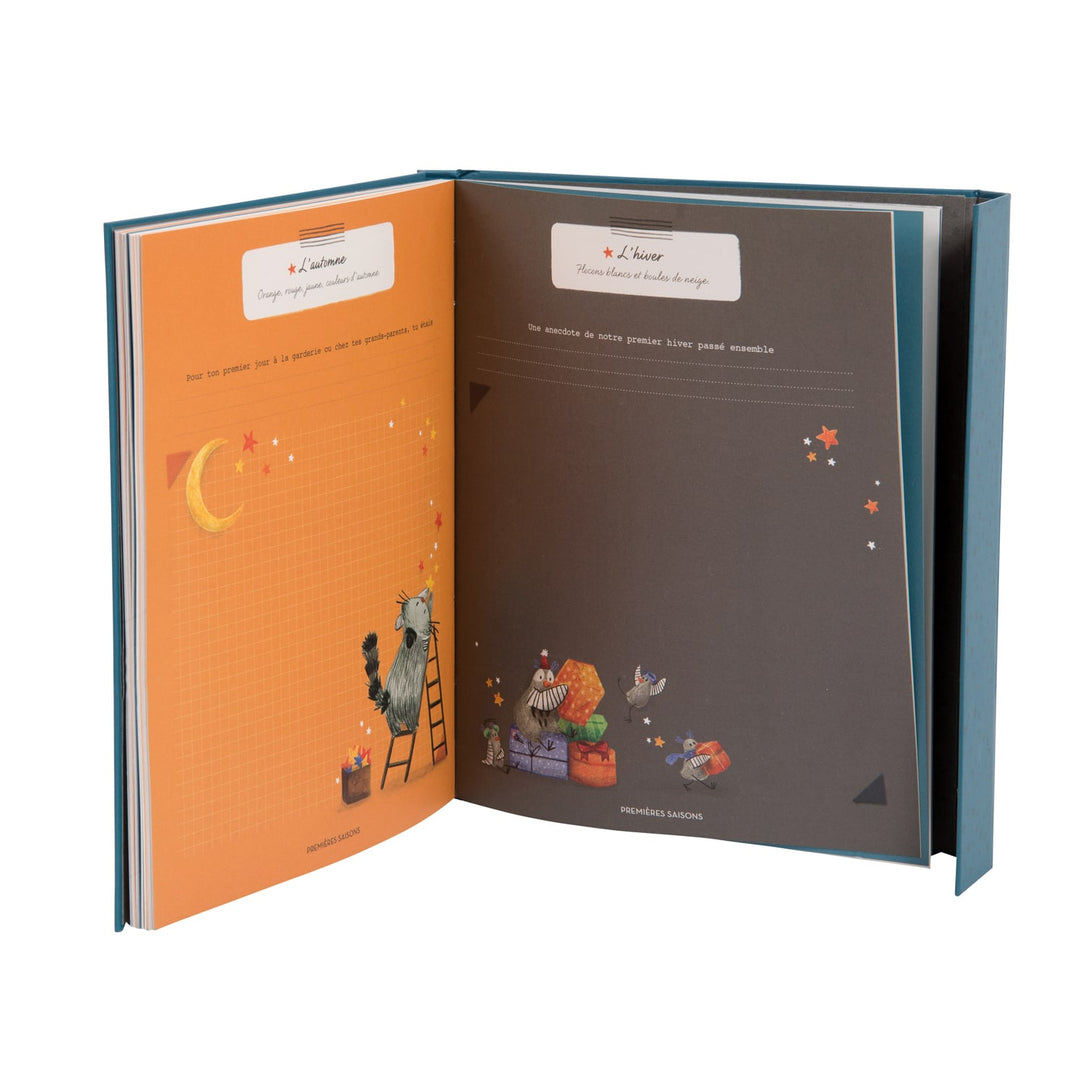 Libro Nascita Francese (80 pagine) Les Moustaches | Moulin Roty 666600