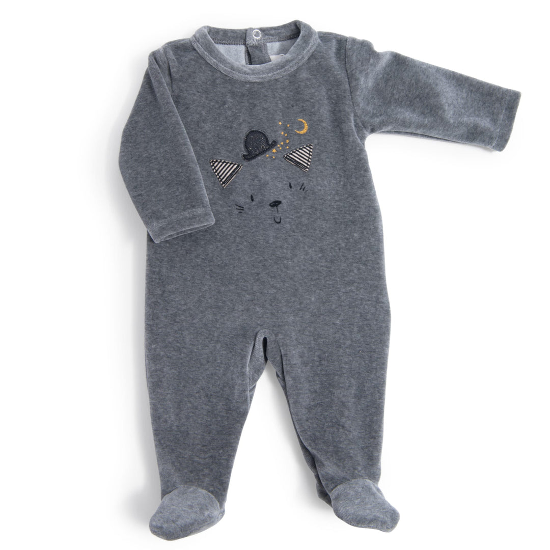 Moulin Roty | Tutina Intera in Ciniglia Grigio Gatto, Les Moustaches