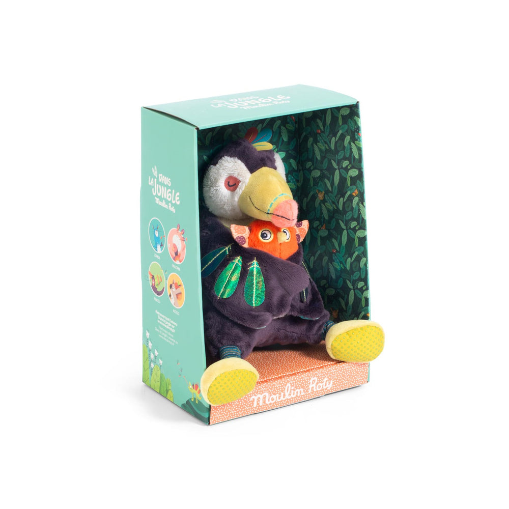 Moulin Roty | Peluche musicale carillon Tucano, Dans la Jungle