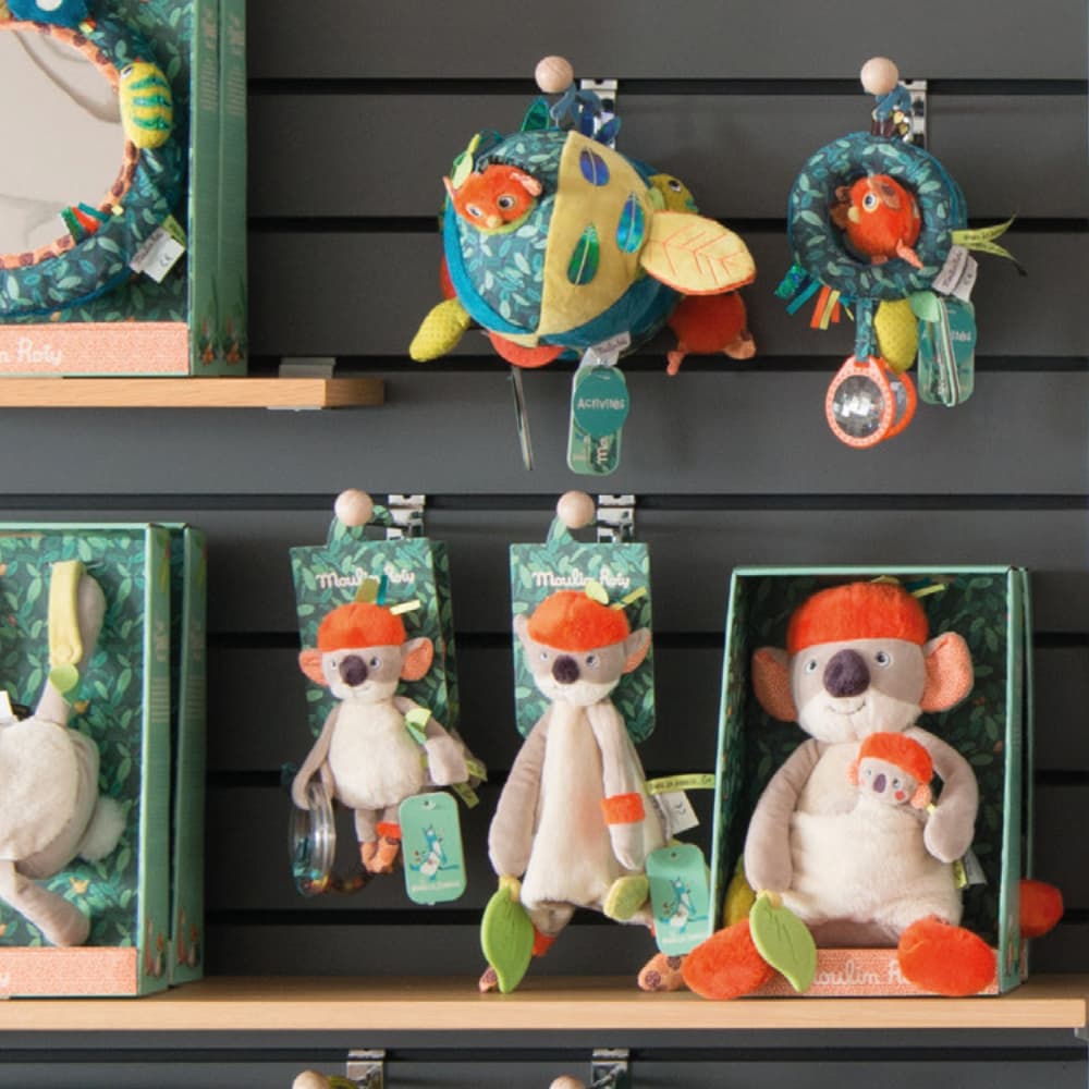 Moulin Roty | Sonaglio anello con perline koala, Dans la Jungle