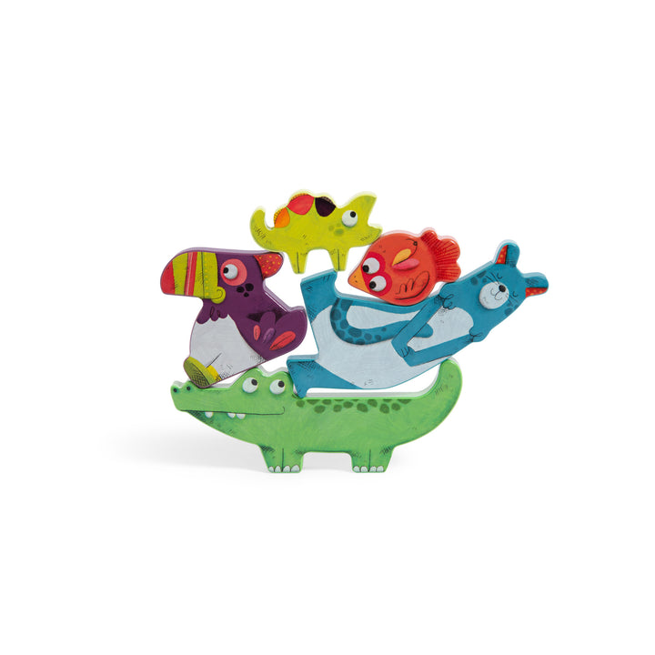 Wooden sensory interlocking puzzle, Jungle