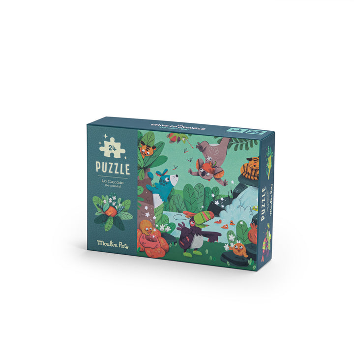 Moulin Roty | Puzzle fosforescente La cascata, Dans la Jungle