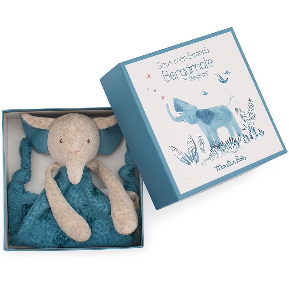 DouDou Porta Ciuccio Bergamote Elefante | Moulin Roty 669016