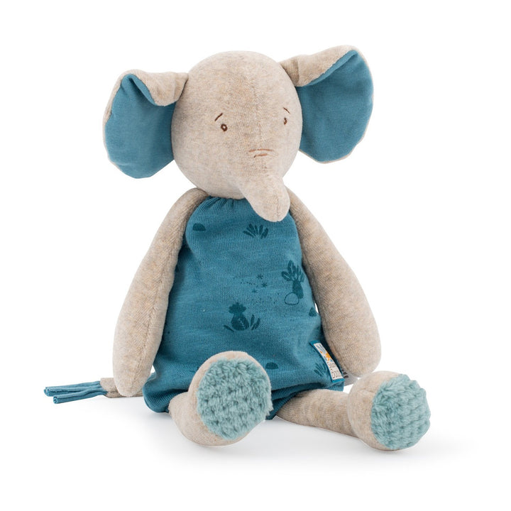 Peluche Elefante Bergamote con Scatola Regalo, 37cm | Moulin Roty, 669021