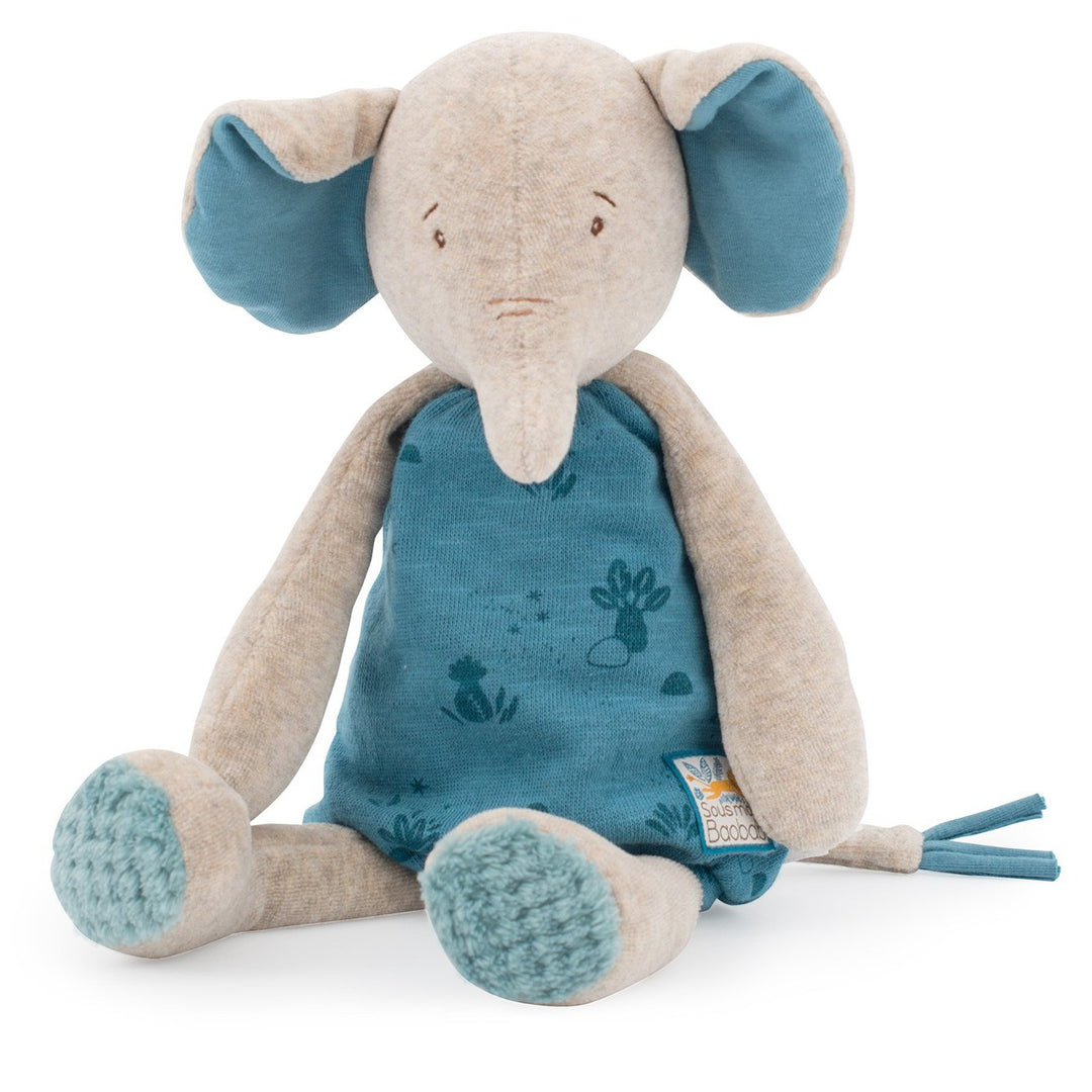 Peluche Elefante Bergamote con Scatola Regalo, 37cm | Moulin Roty, 669021