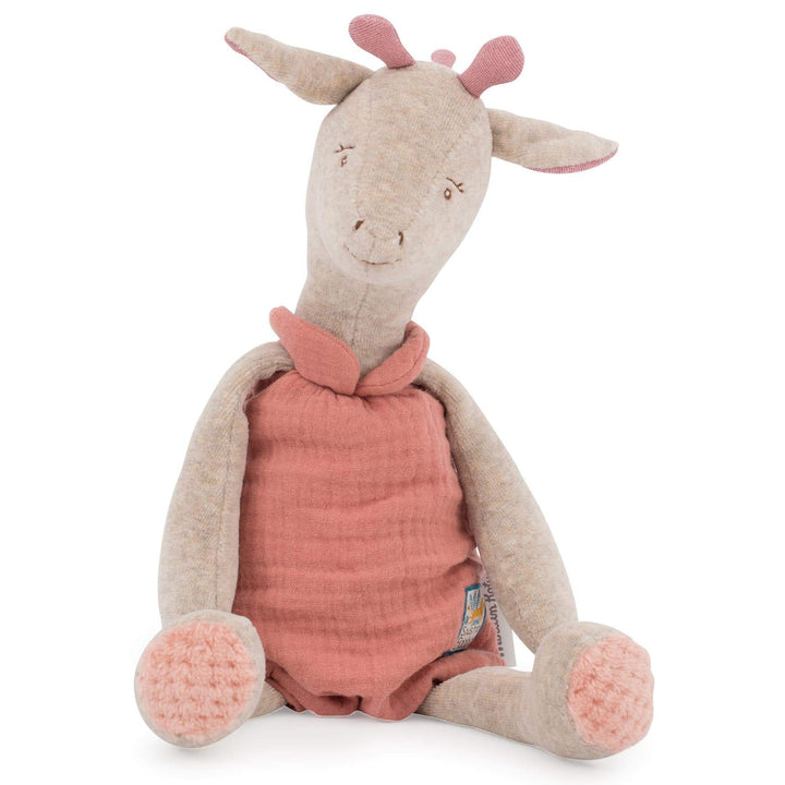 Peluche Giraffa Bibiscus con Scatola Regalo, 37cm | Moulin Roty, 669022