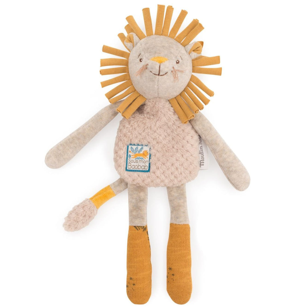 Doudou Sonaglio Leone Paprika 30cm | Moulin Roty | 669023 Sous mon Baobab