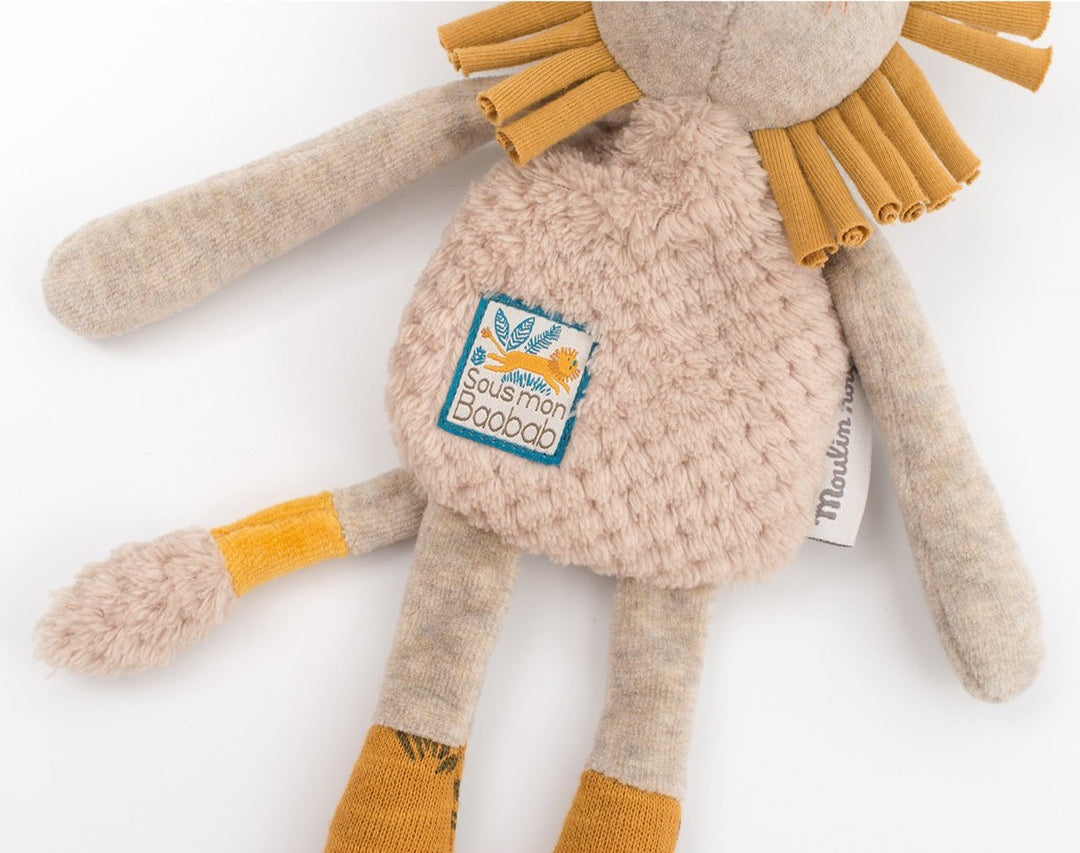 Doudou Sonaglio Leone Paprika 30cm | Moulin Roty | 669023 Sous mon Baobab