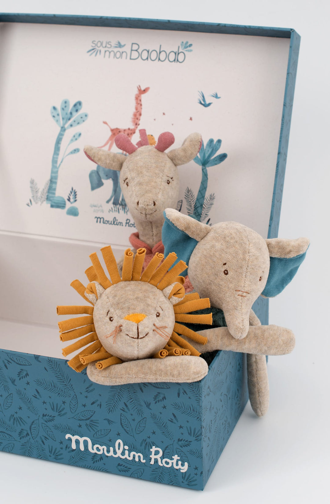 Doudou Sonaglio Giraffa Bibiscus 34cm | Moulin Roty | 669025 Sous mon Baobab