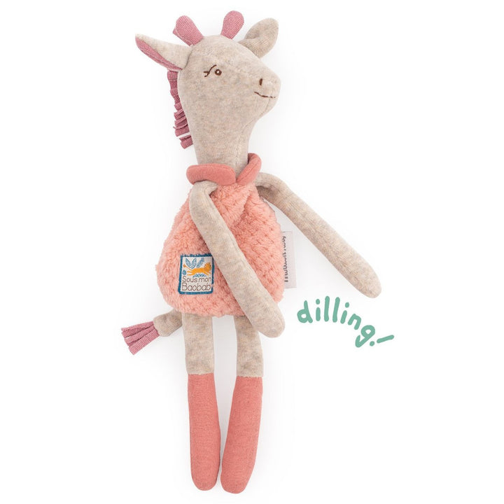 Doudou Sonaglio Giraffa Bibiscus 34cm | Moulin Roty | 669025 Sous mon Baobab