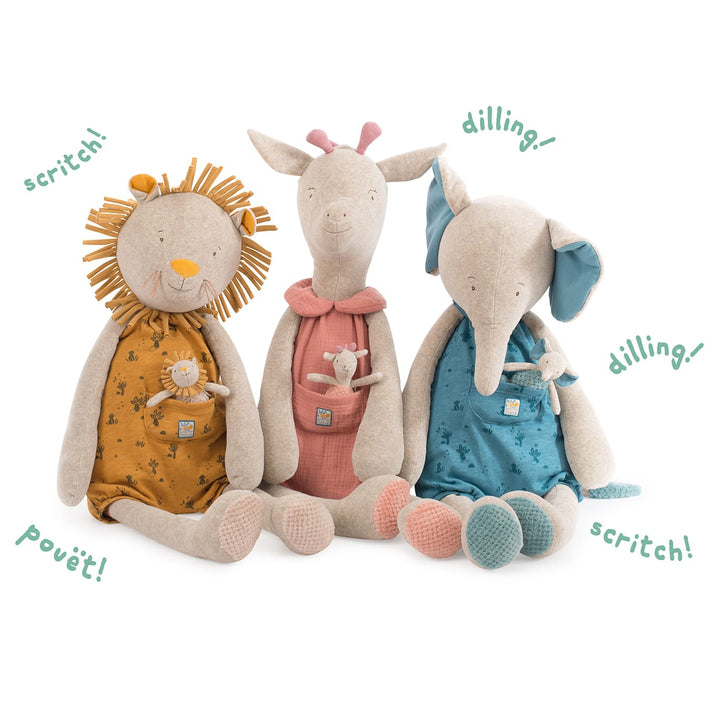 Moulin Roty | Peluche Gigante Elefante Bergamote 88 cm Sous mon Baobab