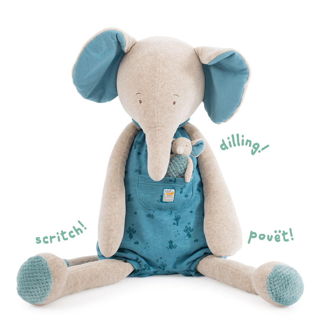 Moulin Roty | Peluche Gigante Elefante Bergamote 88 cm Sous mon Baobab