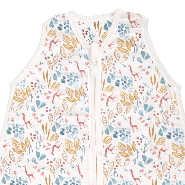 Summer muslin cotton sleeping bag 70cm, Floral