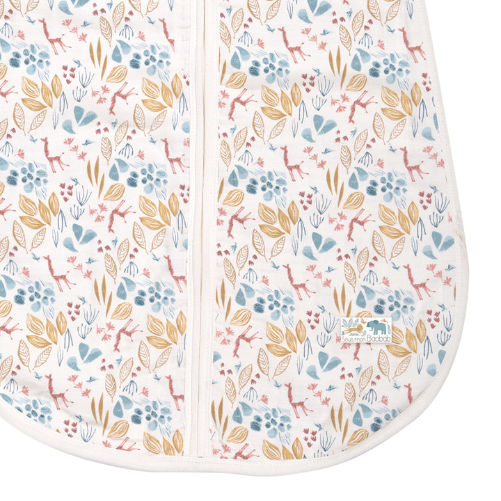 Summer muslin cotton sleeping bag 70cm, Floral