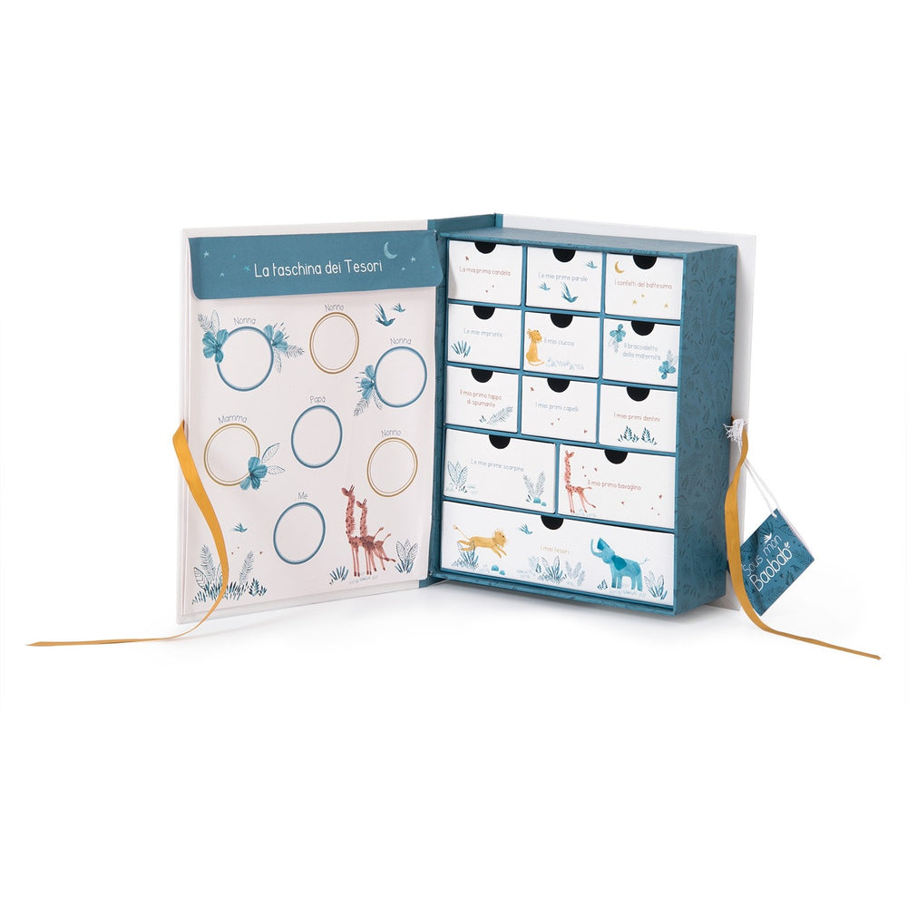 Moulin Roty | Cofanetto Nascita Italiano Sous mon Baobab 669108