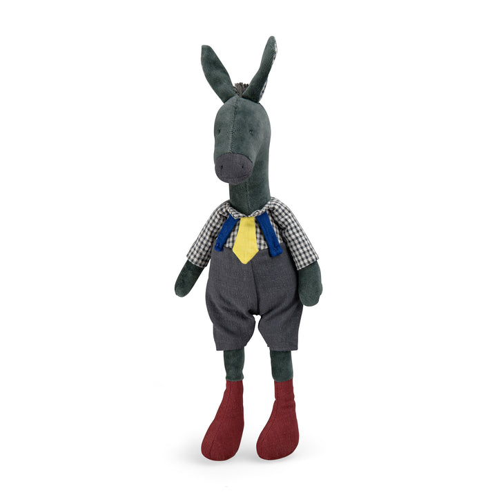 Moulin Roty | Pupazzo Anatole l’Asino, 49cm, Pomme des Bois