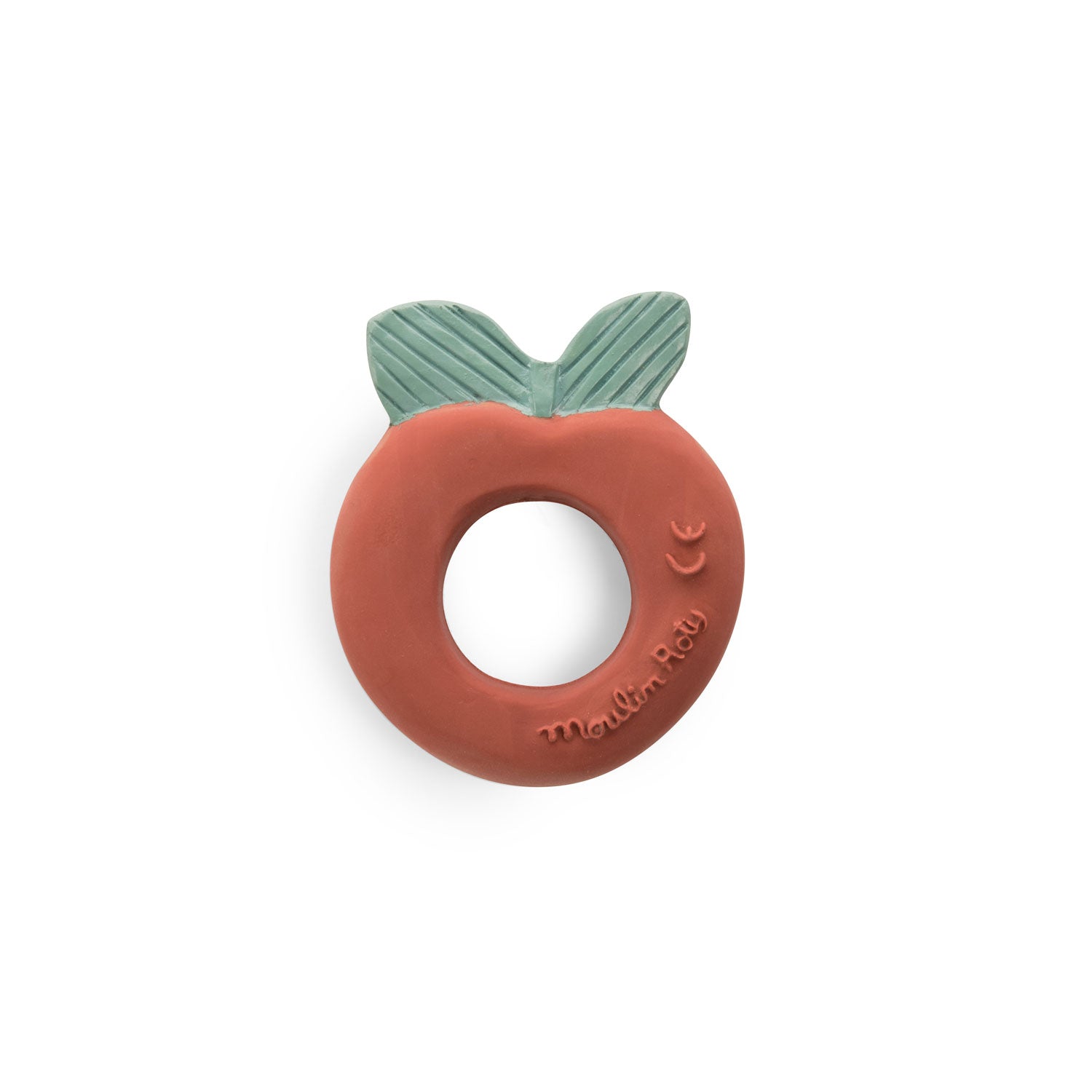 Moulin Roty | Anello di Dentizione Mela Gomma Naturale Pomme des Bois